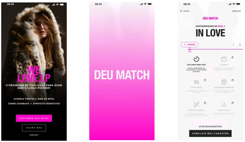 Onboarding screens